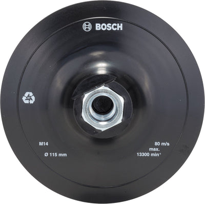 Bosch Gummi-Schleifblatt für Winkelschleifer – Hakenschlaufen-Montagesystem – 115 mm