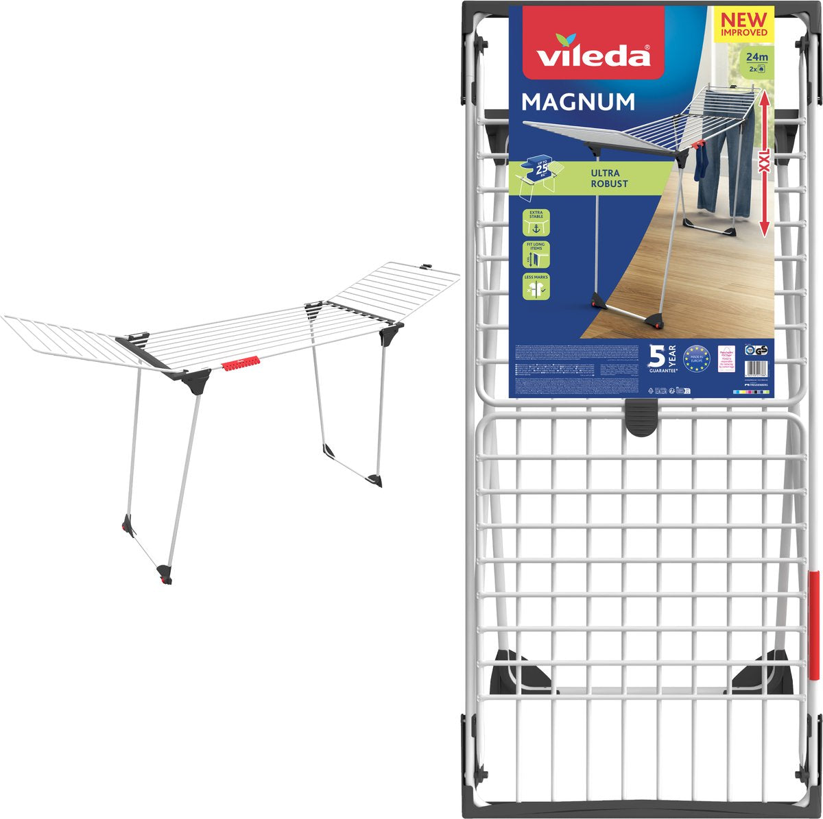 Vileda Vileda Magnum Drablek 24 m Drooglijn Weißgrau