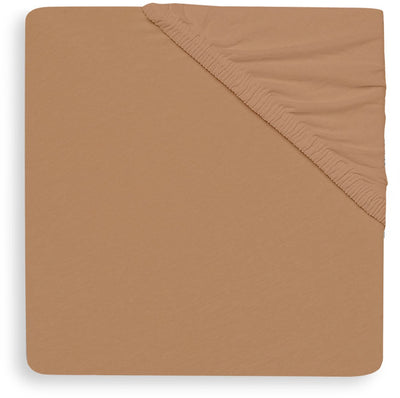 Jollein – Baby-Spannbetttuch Jersey (Keks) – Baumwolle – Spannbettlaken für Kinderbett – 40 50 x 80 90 cm