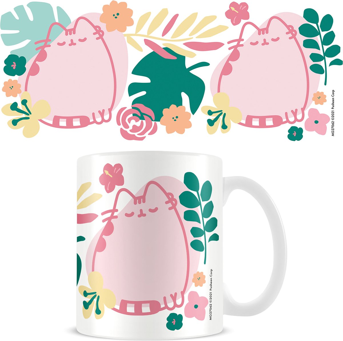Pusheen Tropical 11oz 315ml weißer Becher