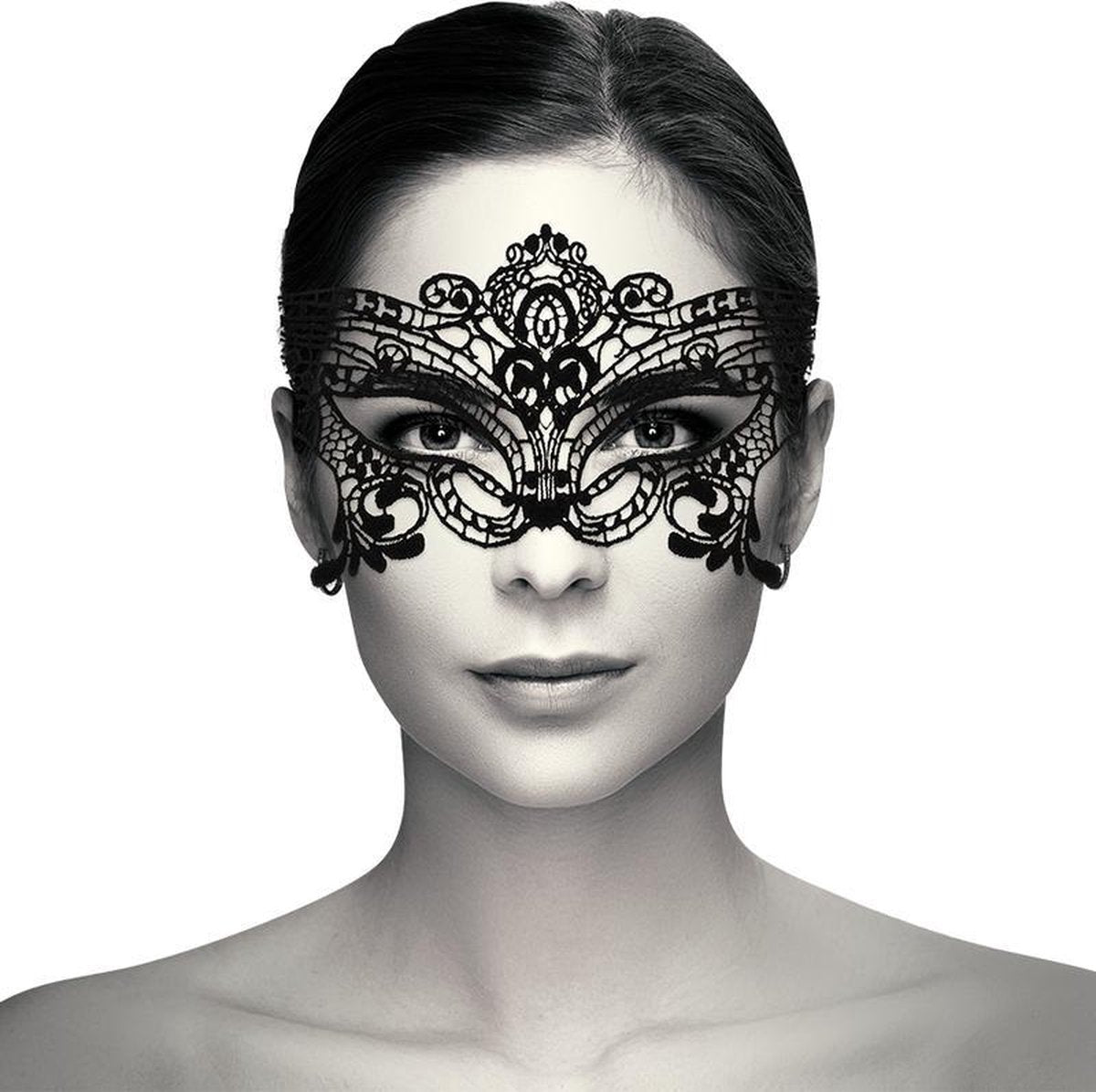 Koketter schicker Wunsch - Spitzenmaske schwarz