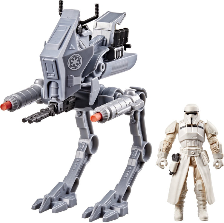 Star Wars Actionverse AT-RT und Imperial Remnant AT-RT Driver – Actionfigur 11 cm