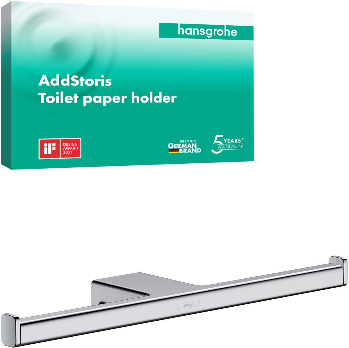 Hansgrohe Addstoris Doppel-Toilettenpapierhalter Chrom