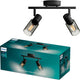 Philips LED Philips Palms Spot – Deckenspot mit zwei Lichtpunkten – mit Rauchglas – kleine Fassung E14