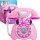 Just Play Disney Junior Minnie Mouse traditionelles Wählscheibentelefon in Rosa – mit leichtem Ton