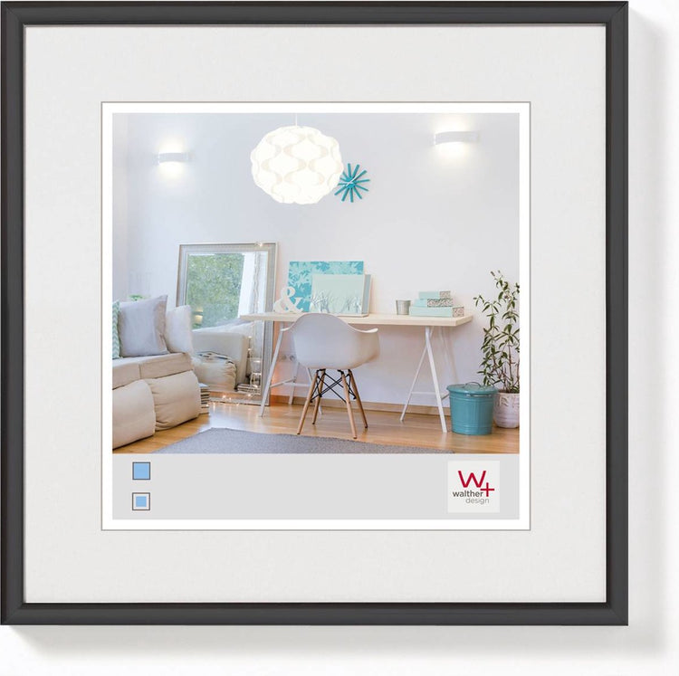 Walther New Lifestyle - Kunststoffrahmen - Fotogröße 15x15 cm - Schwarz