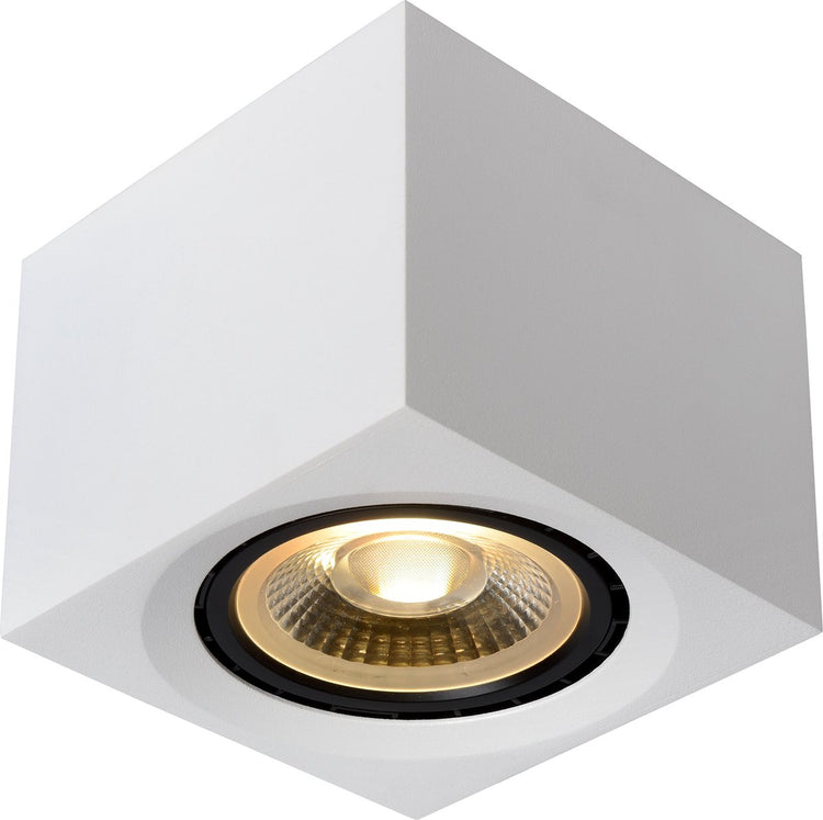 Lucide Fedler – Deckenstrahler (Deckenleuchte) – LED dimmbar bis warm – GU10 (ES111) – 1 x 12 W, 2200 K, 3000 K, Weiß