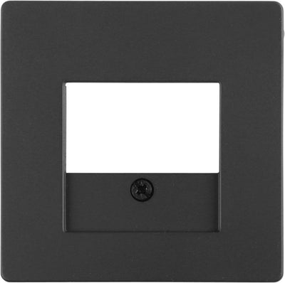 Berker Q1 Abdeckplatte - TAE USB - Edelstahlfarbe