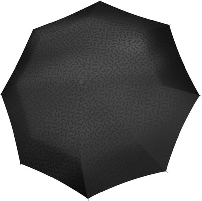 Reisenthel Umbrella Pocket Duomatic Faltschirm – ø 97 cm – Signature Black Hotprint Schwarz