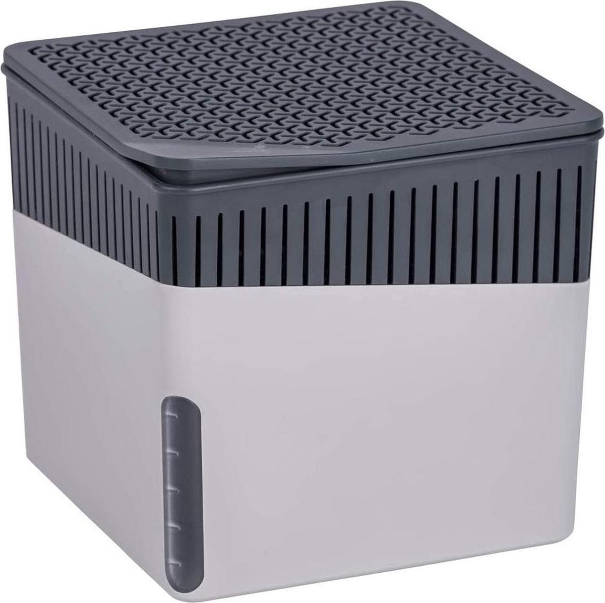 Wenko Luftentfeuchter 1,6 Liter 16,5x15,7cm grauer Kunststoff - inklusive 1 Feuchtigkeitsabsorberblock - Feuchtigkeitsabsorber ohne Strom - für Wohnbereiche, Wohnmobile, Wohnwagen