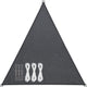 Abbey Camp Schattentuch – Pes – 3,6 x 3,6 x 3,6 m – grau – Sonnentuch – Edelstahlringe – Sonnenschirm
