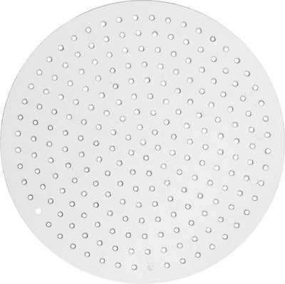 Creativ Company Grundplatte für Bügelperlen – runde Grundplatte – transparentes Perlenbrett – DIY-Perlenstütze – Durchmesser 8,5 cm – Set mit 10 Stück