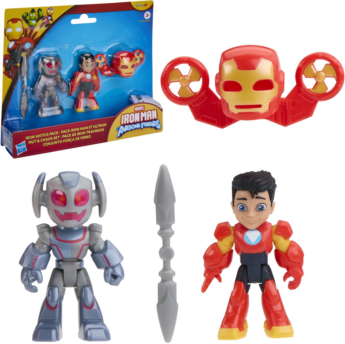 Hasbro Marvel Iron Man und seine tollen Freunde Iron Antics Pack – Actionfiguren