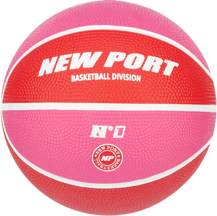 New Port Mini-Basketball – rosa rot – Größe 1