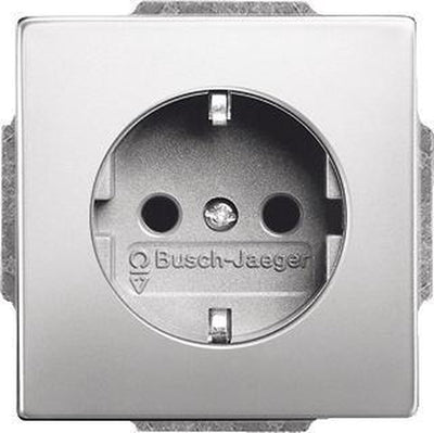 Busch-Jaeger ABB Wandsteckdose aus reinem Edelstahl (WCD-Schaltanlage) – 2cka002011a3850 – e2k4t
