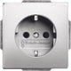 Busch-Jaeger ABB Wandsteckdose aus reinem Edelstahl (WCD-Schaltanlage) – 2cka002011a3850 – e2k4t