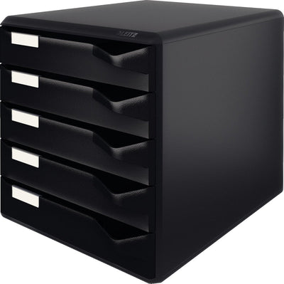 Leitz Schubladenelement mit 5 Schubladen - Schwarz