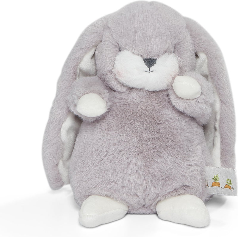 Bunnies by the Bay Knabberhase – Stofftier – Kuscheltier für Kinder – gestickte Details – lila Fell – 20 cm
