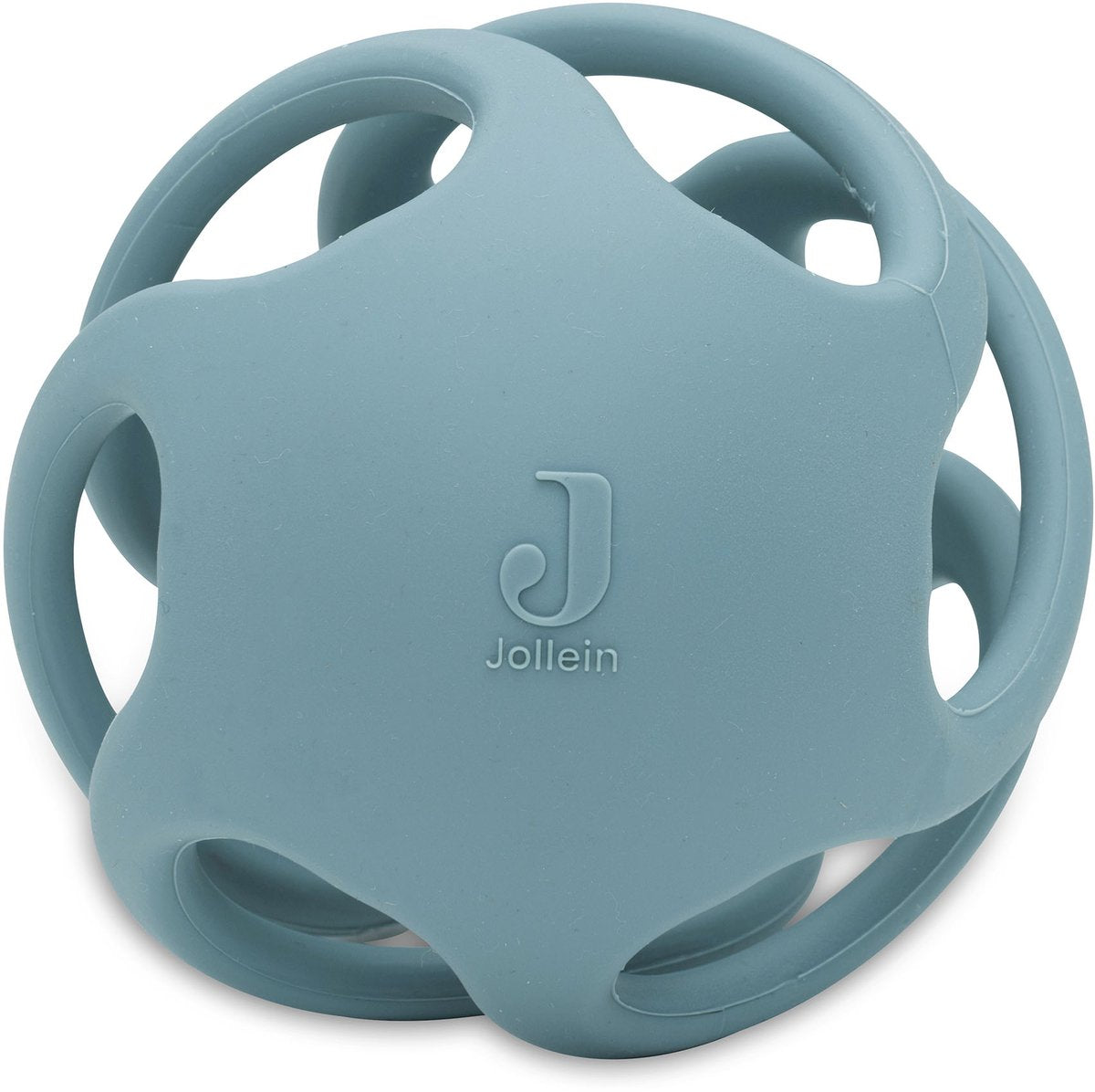 Jollein Baby-Beißring, Kugel aus Silikon – ø 9,5 cm – Seegrün