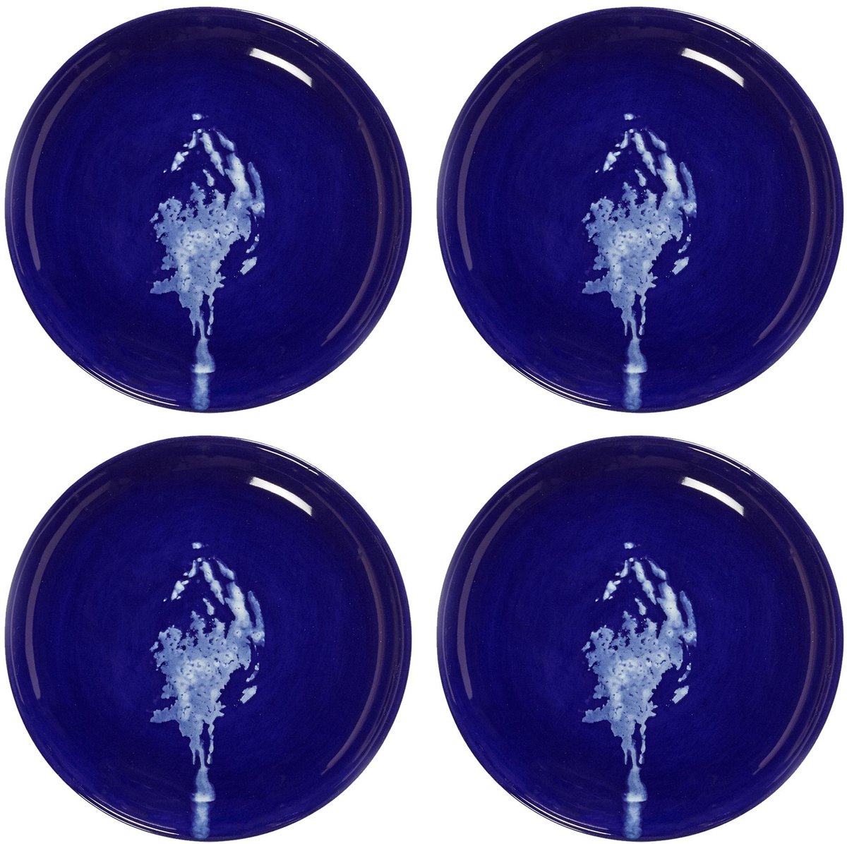 Serax - Ottolenghi Feast - Teller xs - dunkelblau weiß - 16 ø - 4 Stück