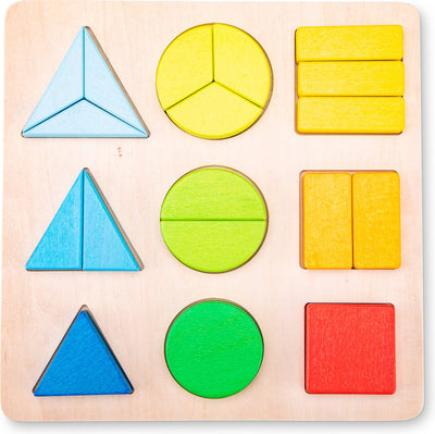 New Classic Toys ® Holzpuzzle mit geometrischen Formen – Lernpuzzle – Spielzeug