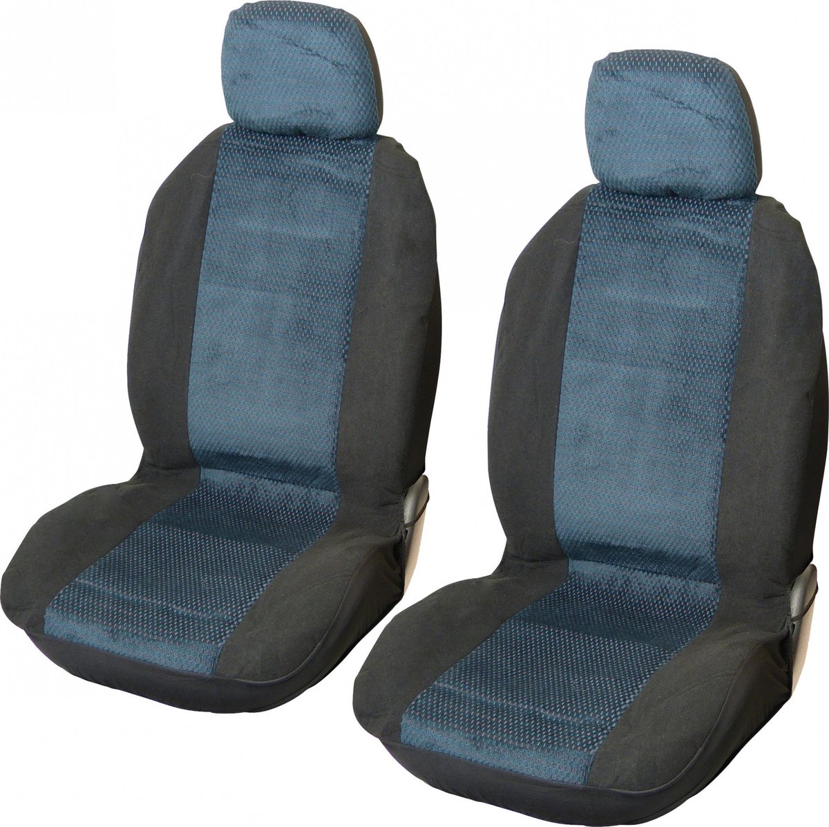Carpoint Sitzbezug-Set Denver 4-teilig – Blau – Universal – Polyester – Vordersitze Kopfstützen – schützend