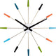 Nexttime Plug Inn – geräuschlose Wanduhr – 58 cm – Metall – mehrfarbig – Design