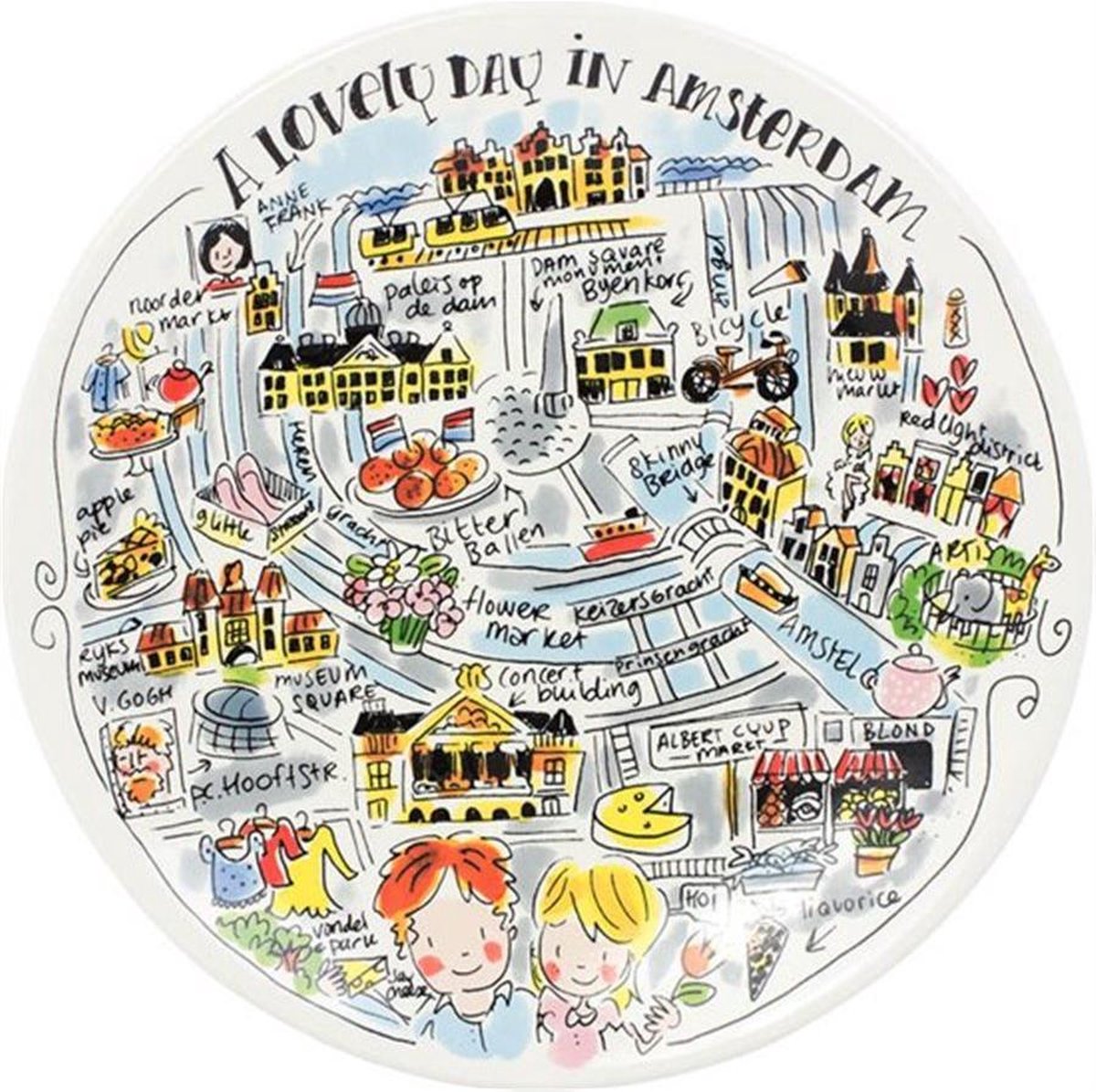 Blonder Amsterdam City Amsterdam Frühstücksteller – ø 22 cm