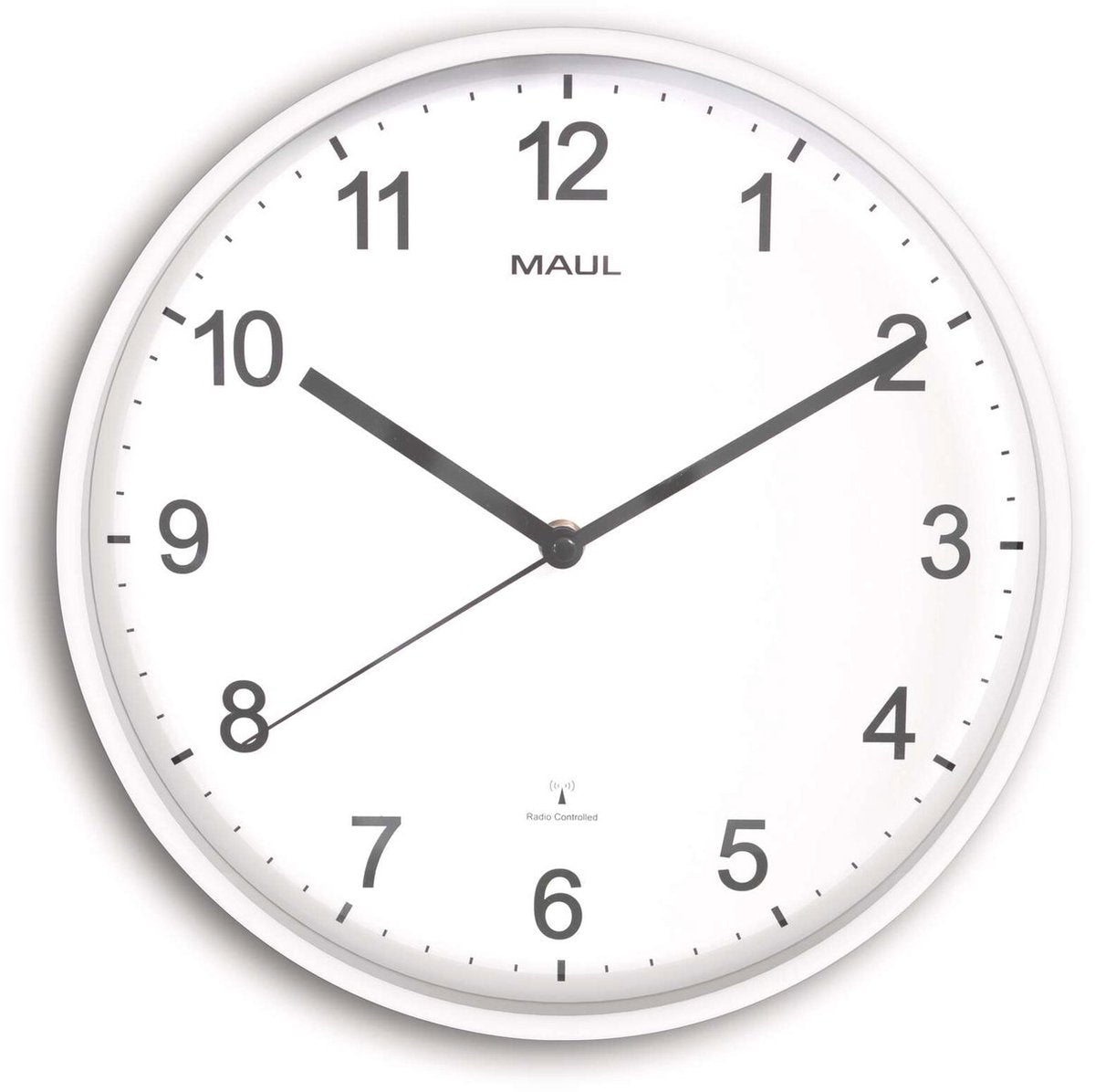 Maul Sprint Wanduhr 30rc inkl. Batterie - weiß - 1 Stück - ø 30,5 x 5 cm -