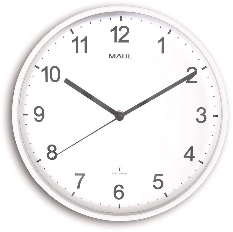 Maul Sprint Wanduhr 30rc inkl. Batterie - weiß - 1 Stück - ø 30,5 x 5 cm -