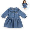 Corolle Denim Kleid für Baby Pop, 36 cm