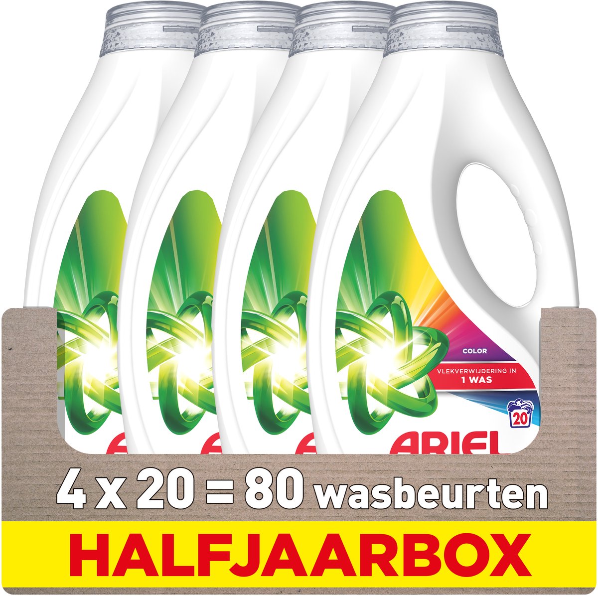 Ariel Flüssigwaschmittel Color – 4 x 20 Wäschen