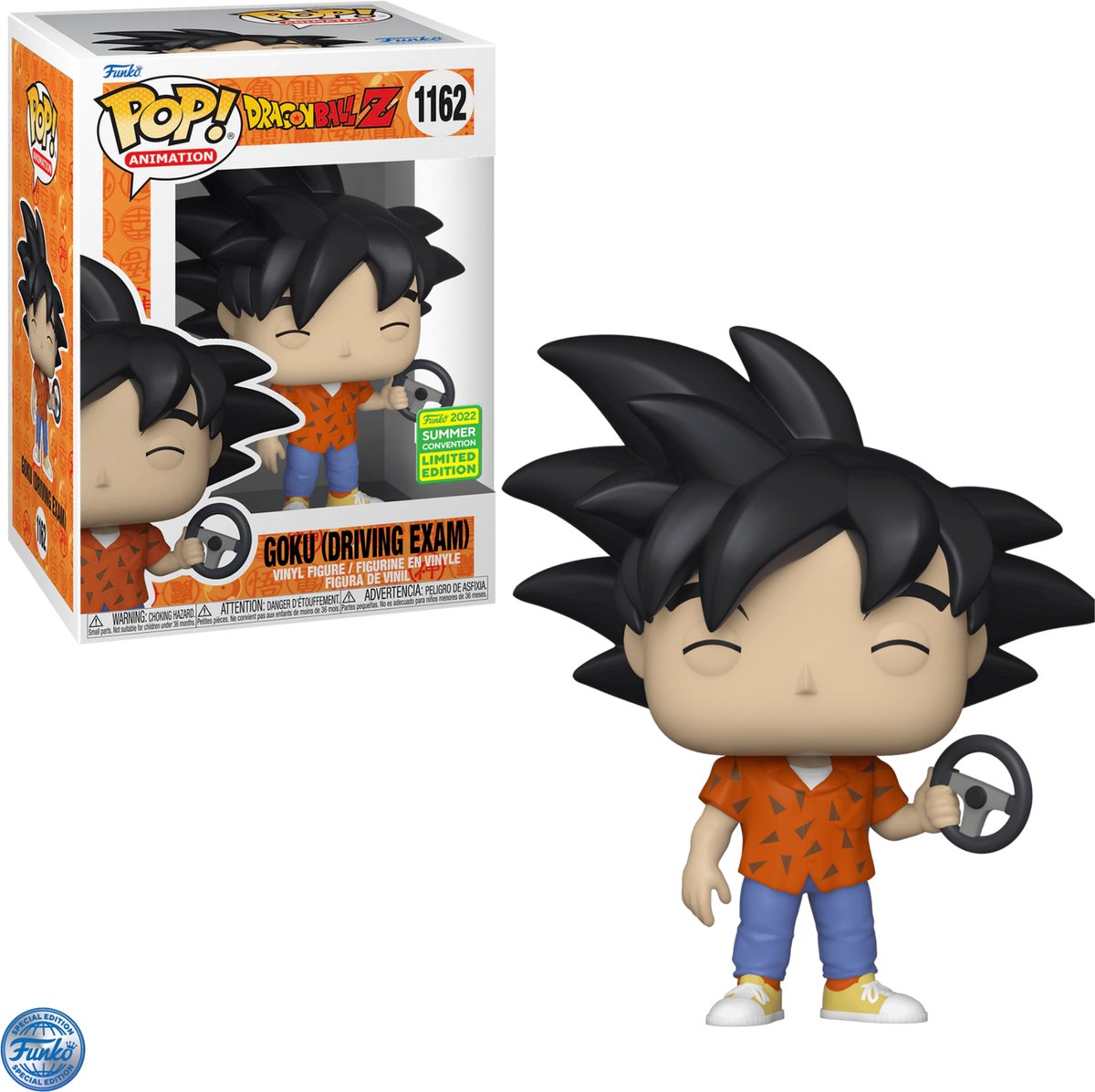 Funko Dragonball Z – Pop Nr. 1162 – Goku-Fahrprüfung – exklusive Ausgabe der Sommerkonvention 2022