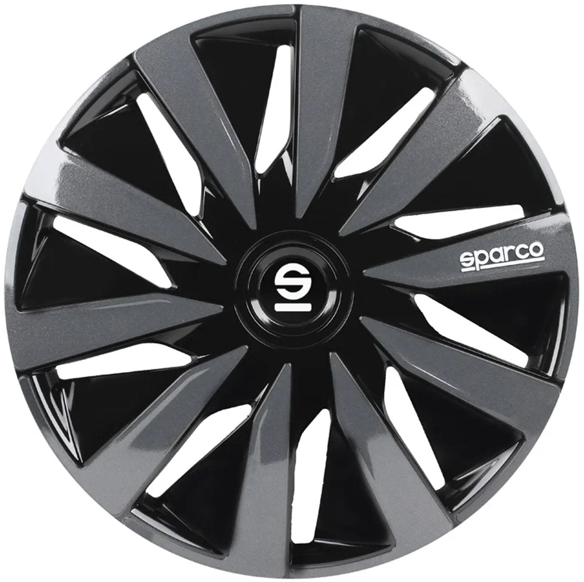 Radkappen Lazio 15 Zoll ABS schwarz grau 4er Set