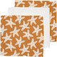 Seastar | Orange hydrophile Tücher 25 x 25 cm - 3 Teile