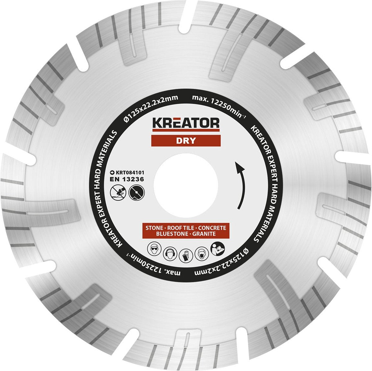 Kreator krt084101 Diamantscheiben-Set – 125 mm – universell