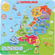 Holzpuzzle -Karten Niederlande, 13st.