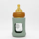 Hevea Weithals-Babyglasflasche mit Hülle, 150 ml, 5 oz, Einzelpackung (Seeschaumblau)