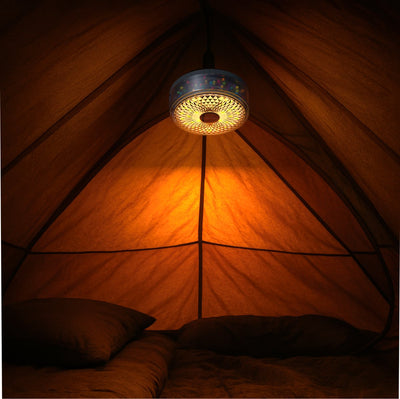 Calex-Lichtkabel 8 m – wiederaufladbar – Campingbeleuchtung – spritzwassergeschützt – RGB und warmweißes Licht