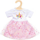 Puppenkleid Einhorn, 28-35 cm