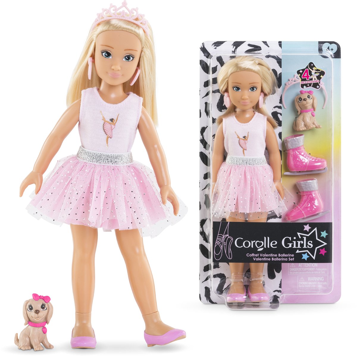 Corolle Girls Valentine Ballerina Mode Pop Set