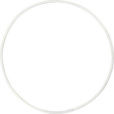 Creativ Company Metalldrahtring, D 30 cm, Stärke 3 mm, weiß, 5 Stück 1 Box