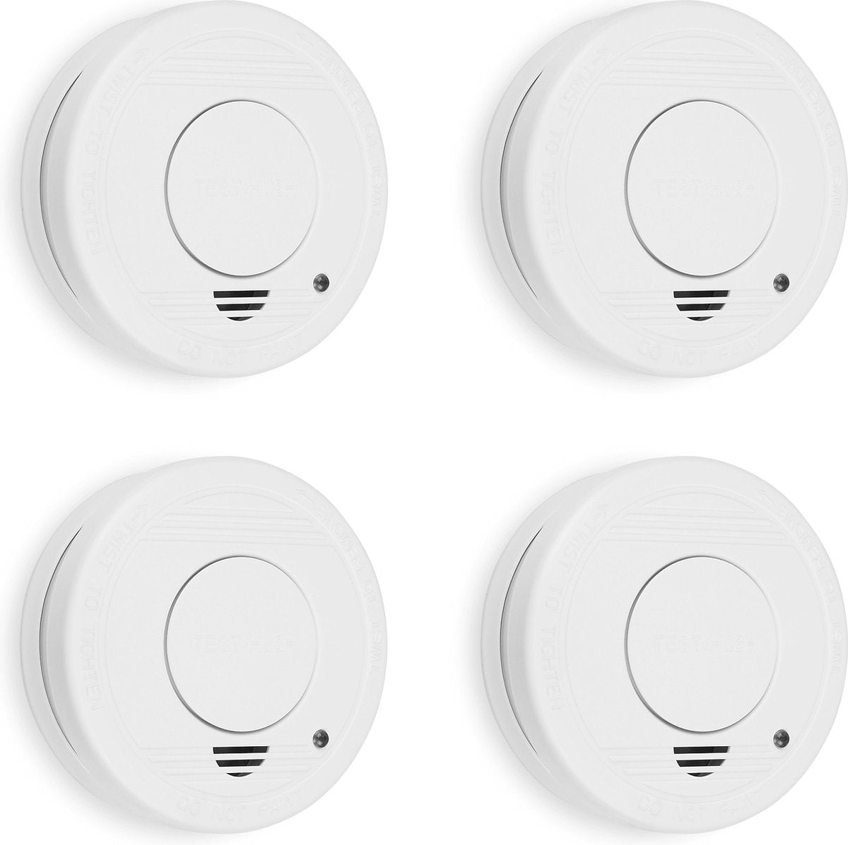 Smartwares 10.100.41 – Rauchmelder 4 Stück 85 dB – 1 Jahr Batterie, 10 Jahre Sensor – TÜV-zertifiziert – Brandmelder