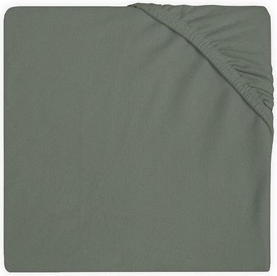 Jollein – Baby-Spannbettlaken aus Jersey (Aschgrün) – Baumwolle – 60 x 120 cm