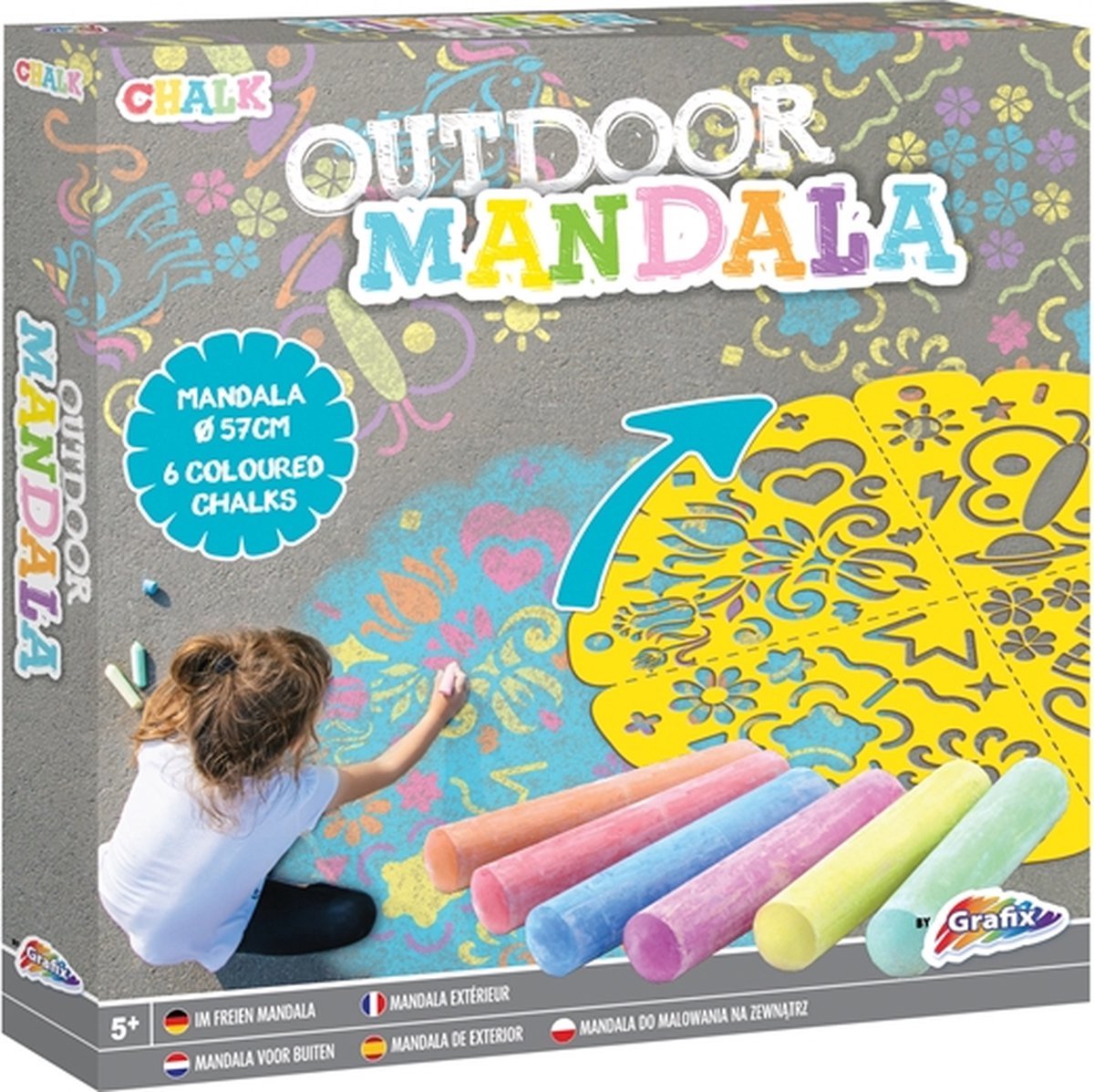 Creative Craft Group Sidewalk Chalk Mandala