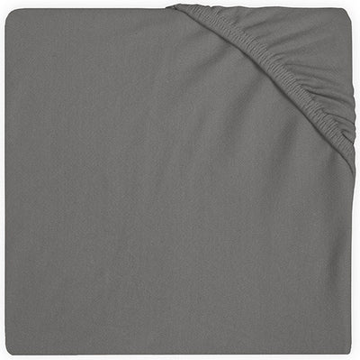 Jollein – Baby-Spannbettlaken aus Jersey (Sturmgrau) – Baumwolle – 60 x 120 cm