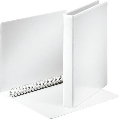 Esselte Essentials Panorama-Ringbinder A4 – 23 Ringe – Rückenbreite 44 mm – Weiß