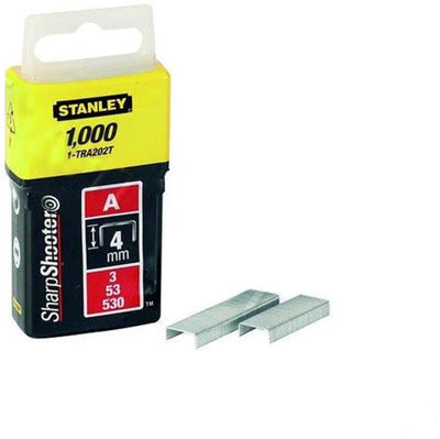 Stanley Handwerkzeuge Heftklammern 6 mm Typ A – 5000 Stück – 1-tra204-5t
