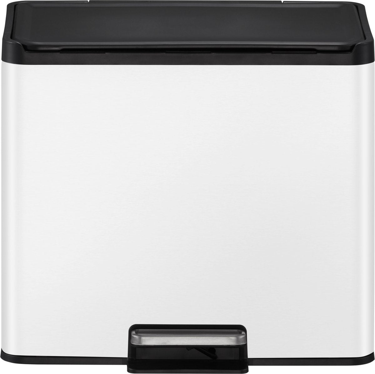 Eko - Essential 2 Recycler Treteimer 15+15 Liter - Griff Polypropylen - Weiß - Mülleimer