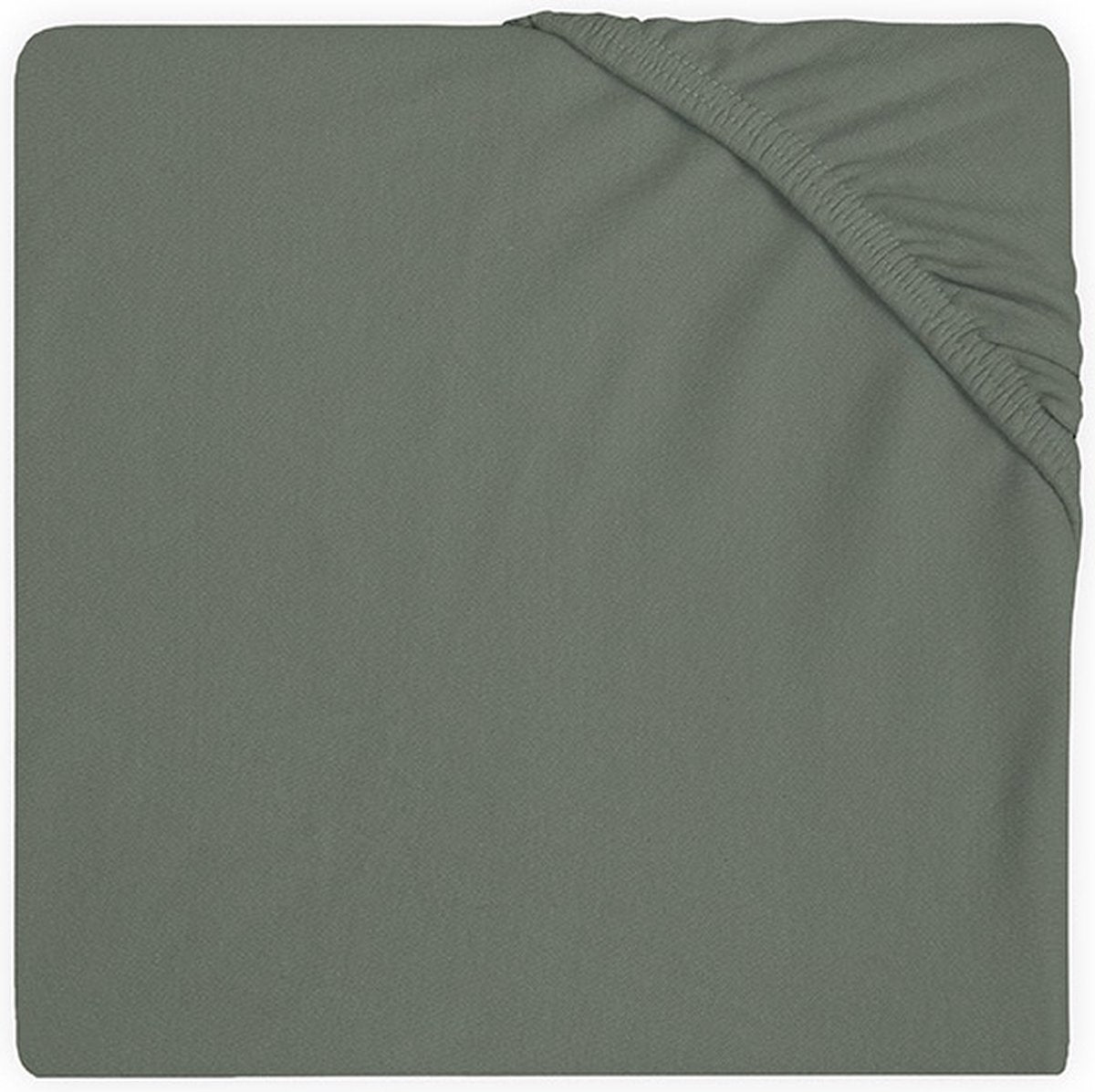 Jollein – Baby-Spannbettlaken-Matratzen-Jersey (Aschgrün) – Baumwolle – Spannbettlaken-Box – 75 x 95 cm
